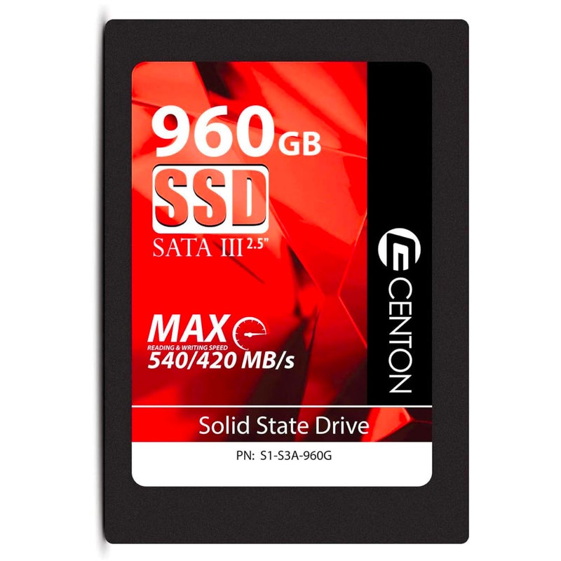 Centon MP Essential 960 GB SSD SATA III 2.5 Solid State Drive (S1-S3A-960G) - Image 1